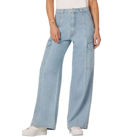 Hudson Womens Jeans 27 High-Rise Wide Leg Cargo Spring Indigo
